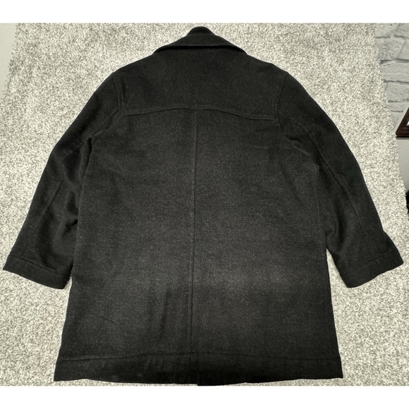 Kenneth Cole Mens Double Breasted Wool Blend Peacoat Jacket Coat Large 42-44 - Picture 5 of 5